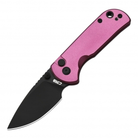 N CJRB Cutlery Mica Pink Aluminium Black Blade J1934-BPK
