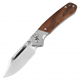 N� CJRB Cutlery Bowie Pyrite Wood J1942-RW