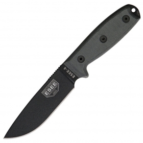 N Esee Model 4 Black Micarta ES4PKO