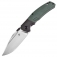 N Kansept Knives Hinterland Titanium + Green Micarta K1057A2