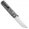 N Kansept Knives BTF Black White Nebula Carbon Fiber K1064A3