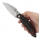 N� Kansept Knives Falk Rag Burl Canvas Micarta K1142A4