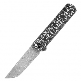 N Kansept Knives Foosa Damascus Black White K2020T1
