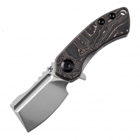 N Kansept Knives Mini Korvid Copper Carbon Fiber K3030B1