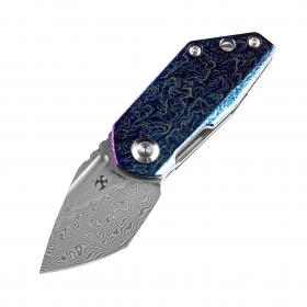 N Kansept Knives RIO Damascus Titanium K3044D2