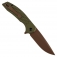 N� Kansept Knives Accipiter Green Aluminium T1007F5