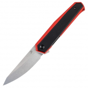 N Kansept Knives Integra Red and Black G10 T1042A3