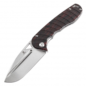N� Kansept Knives Tenable Bombur Black-Red Gmascus T1054C1