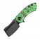 N Kansept Knives Mini Korvid Zombie Green Aluminum T3030P1