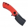 N Kansept Knives Mini Korvid Red Aluminum T3030P3