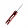 N Kansept Knives Mini Korvid Red Aluminum T3030P3