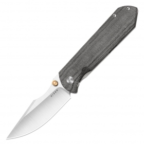 N� Kizer Harpoon Fold Titanium + Norplex Micarta Ki4784A2