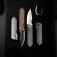 N� Kizer Harpoon Fold Titanium + Norplex Micarta Ki4784A2