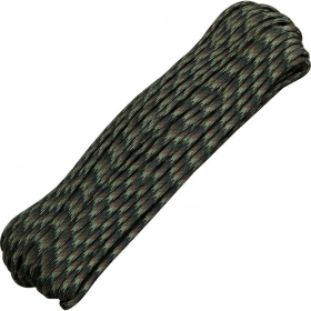 Paracord 550 Military Woodland Camo 30,48 m