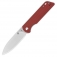 N QSP Knives Parrot V2 Red Micarta QS102-E