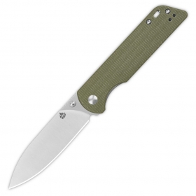 N QSP Knives Parrot V2 Green Micarta QS102-G