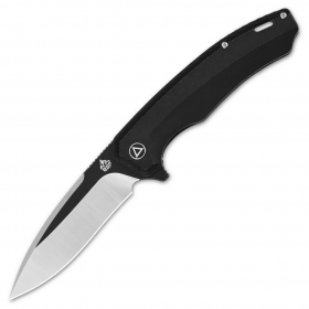 N QSP Knives Woodpecker Black Titanium QS116-DII