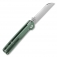 N QSP Knives Penguin Green Titanium QS130-X