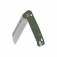 N QSP Knives Penguin Button Lock Green Micarta QS130BL-C1