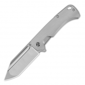 N QSP Knives Rhino Texture Titanium QS143-G