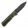 N QSP Knives Canary Olive Green G10 Black Stonewash QS150-F2