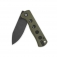 N QSP Knives Canary Olive Green G10 Black Stonewash QS150-F2