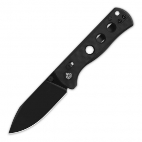 N QSP Knives Canary Glyde Black G10 Black Blade QS150GL-A2