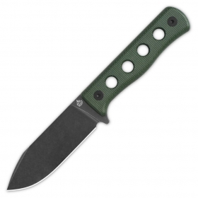 N QSP Knives Canary Green Micarta Black Blade QS155-C2