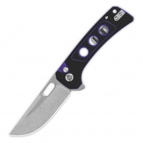 N QSP Knives Unicorn Black/Purple G10 QS156-B1