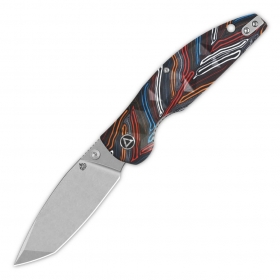 N QSP Knives Turtle Punk Colorful G10 QS158-A1