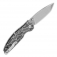 N QSP Knives Turtle Punk Black/White G10 QS158-B1