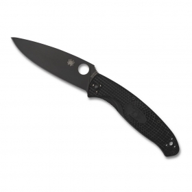 N Spyderco Resilience Lightweight Black Blade C142PBBK