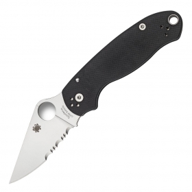 N� Spyderco Para 3 Black G10 Combination Edge C223GPS