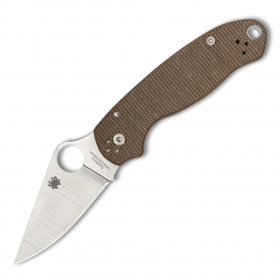 N Spyderco Para 3 Brown Micarta C223MPCW