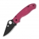 N Spyderco Para 3 FRN Pink Black Blade C223PPNBK