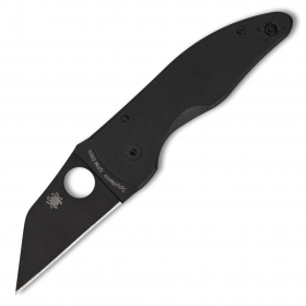 N Spyderco MicroJimbo Black G-10 C264GPBK