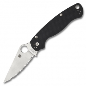 N� Spyderco Para Military 2 Black G10 Spyder Edge C81GS2