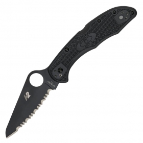 N� Spyderco Salt 2 Black FRN Black Blade Spyder Edge C88SBBK2