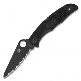 N� Spyderco Pacific Salt 2 Black FRN Black Blade C91SBBK2