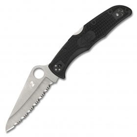 N� Spyderco Pacific Salt 2 Black FRN Spyder Edge C91SBK2